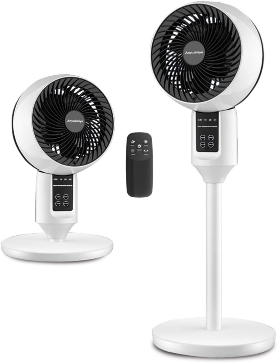 Adjustable Standing Fan with 3D Oscillation
