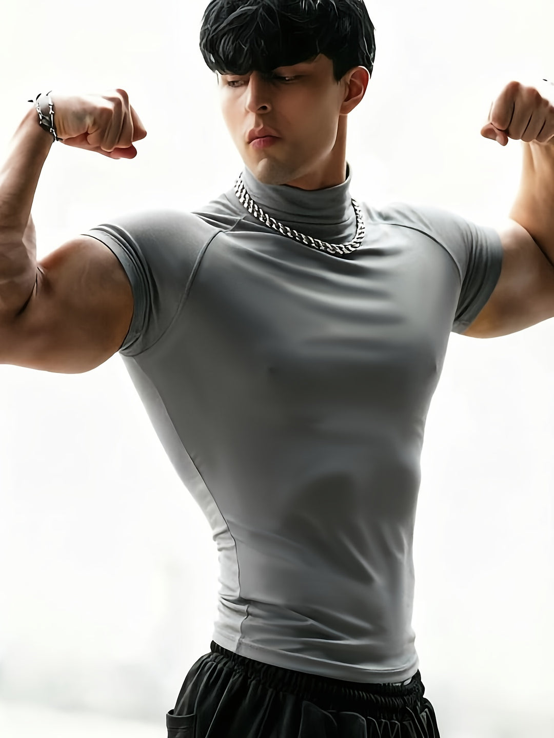 Men's Sports Fitness Workout Short Sleeve T-Shirt | Fitted