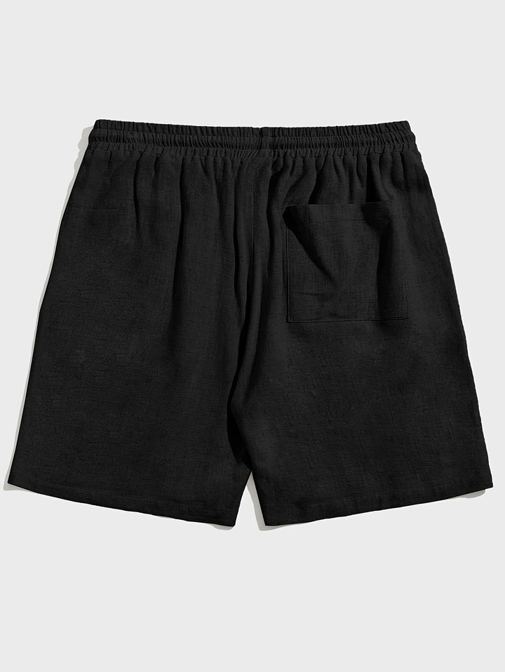 Męskie Szorty Miejskie Casual Sznurek w Pasie Szorty | Luźny Krój