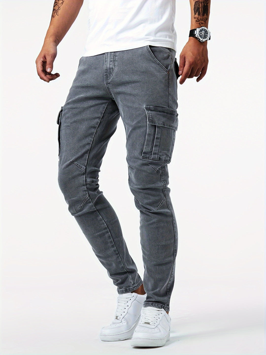 Artur | Męskie Jeansy Cargo Slim Fit