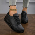 Lilia | Sneakersy damskie na platformie ze sznurowaniem
