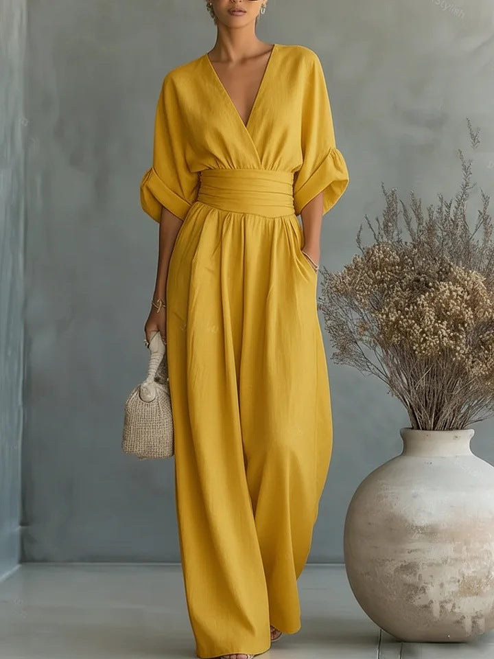 Alicja | Jumpsuit with V-Neckline