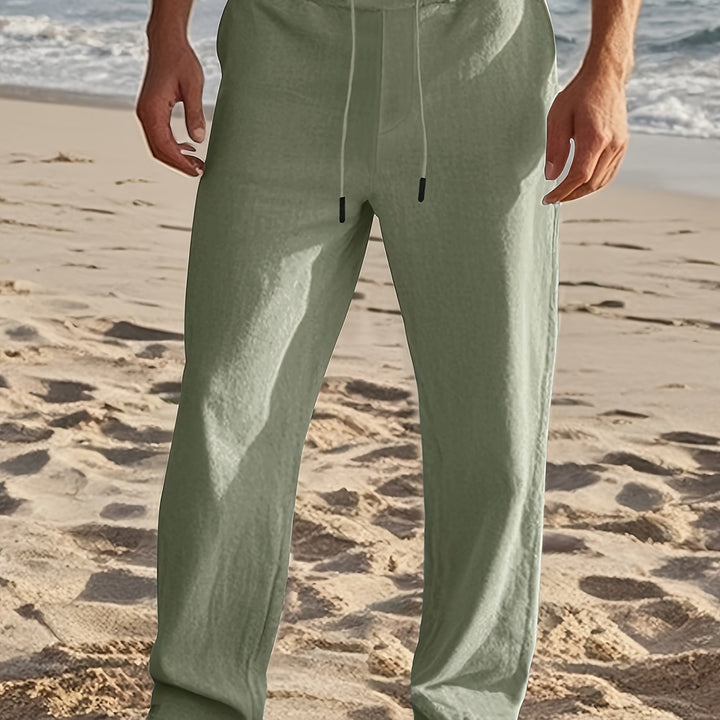 Men's Everyday Pants Straight Leg Drawstring Waist Pants | Regular Fit