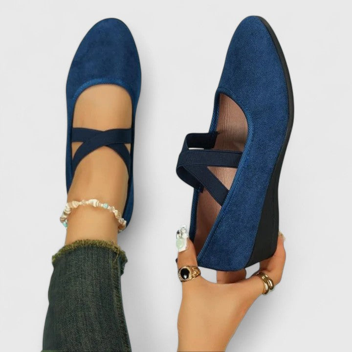 Lucienne | Women’s Mary Jane Flats with Double Straps and a Rounded Toe