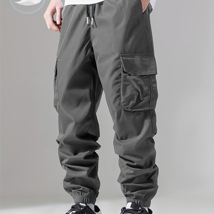 Męskie Spodnie Cargo | Joggery Regular Fit | Wielofunkcyjne Kieszenie | Casualowy Styl Streetwear