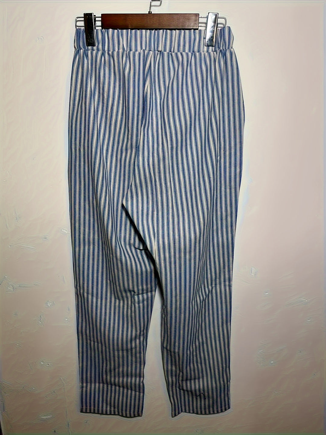 Women's Striped Jogger Pants with Cuffs at the Ankles | Casual Fit