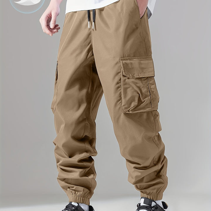Męskie Spodnie Cargo | Joggery Regular Fit | Wielofunkcyjne Kieszenie | Casualowy Styl Streetwear