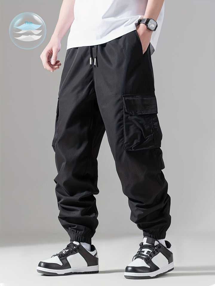 Męskie Spodnie Cargo | Joggery Regular Fit | Wielofunkcyjne Kieszenie | Casualowy Styl Streetwear