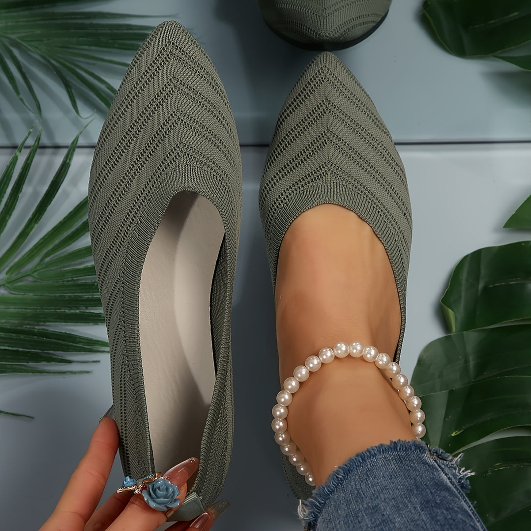 Damskie Baleriny ze Szpiczastym Noskiem | Minimalistyczny Styl
