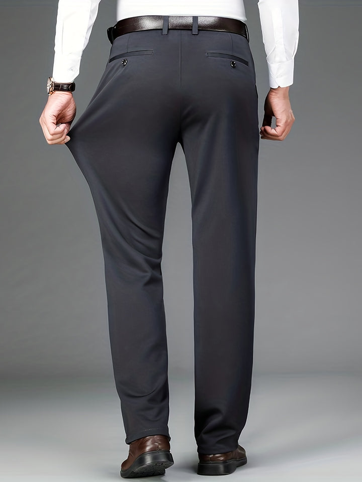 Men's Pants | Regular Fit Pants | Straight Leg | Smart Casual Style for the Office
