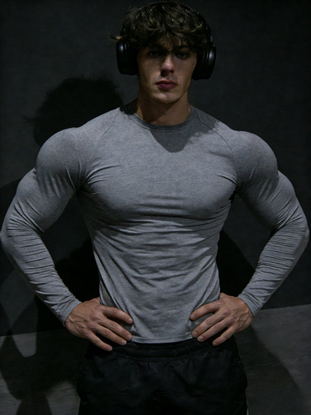 Men's Long Sleeve Compression Shirt Fitted | Gym Outfit