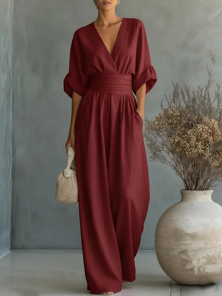 Alicja | Jumpsuit with V-Neckline