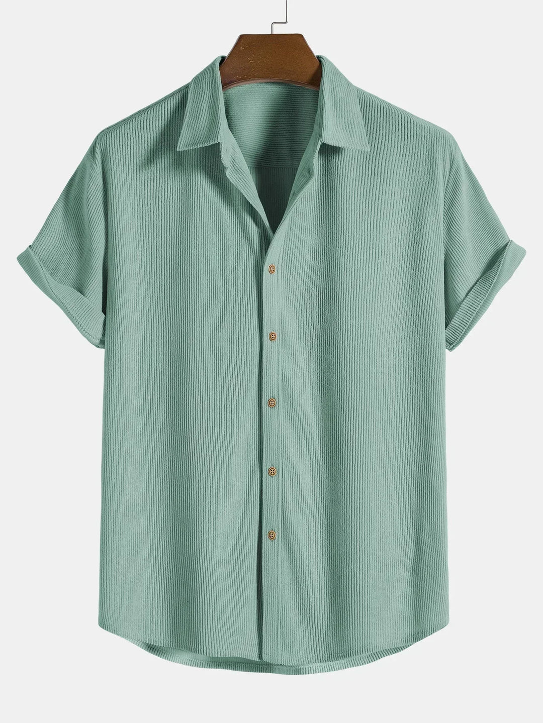 Paweł | Men's oversized shirt with short sleeves