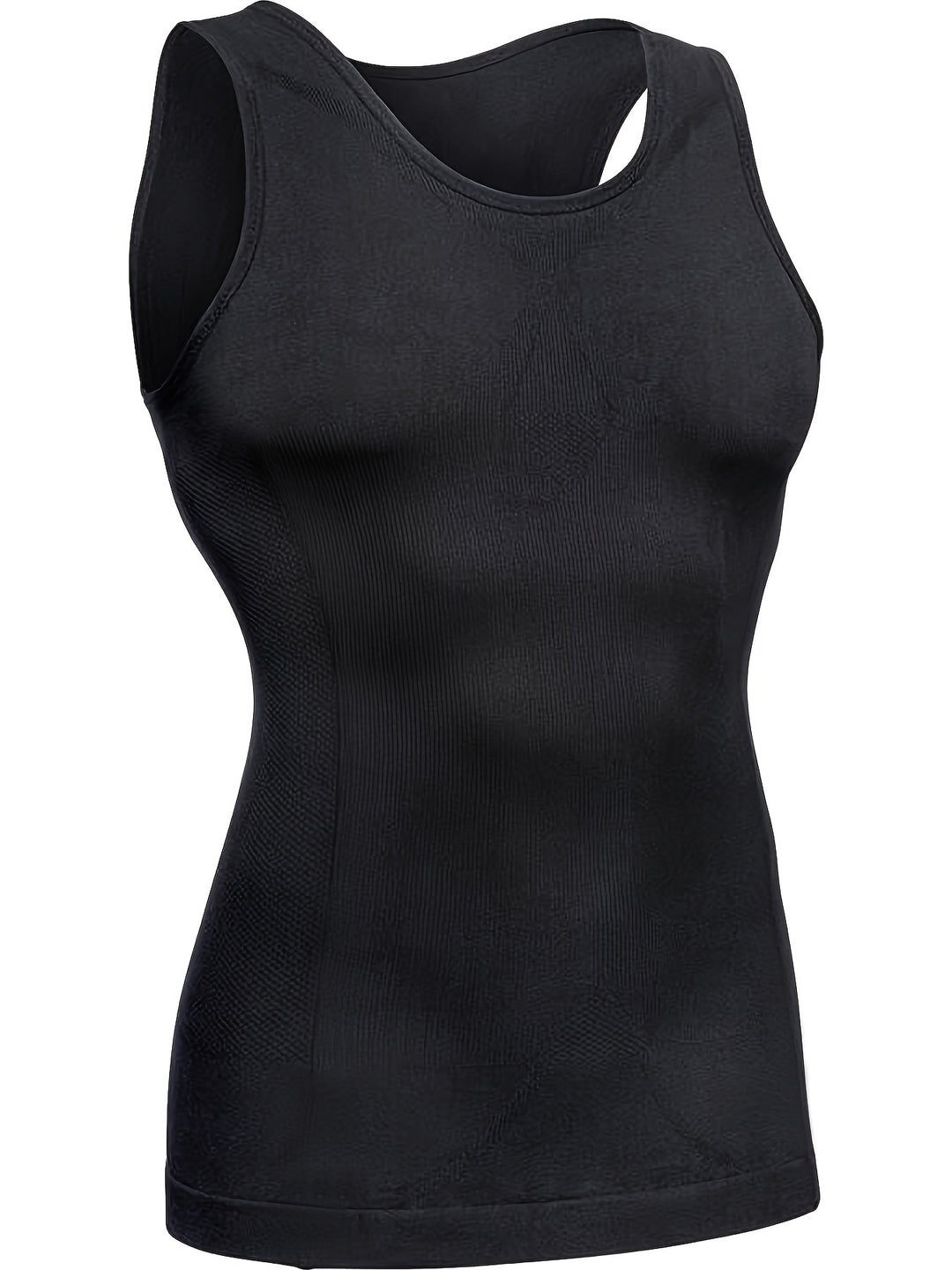 Men's Compression Shirt Shaping Abdomen Control Fitted Sleeveless Tank Top | Slim Fit