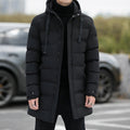 Konstanty | Men's long winter coat with hood