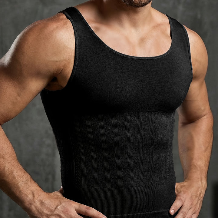 Men's Shaping Compression Waist Control Seamless Tank Top | Fitted
