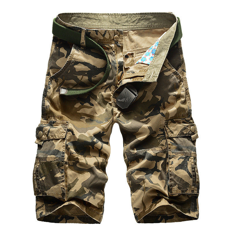 Męskie Szorty Użytkowe | Szorty Cargo Moro | Długość do Kolan | Codzienny Styl Outdoor