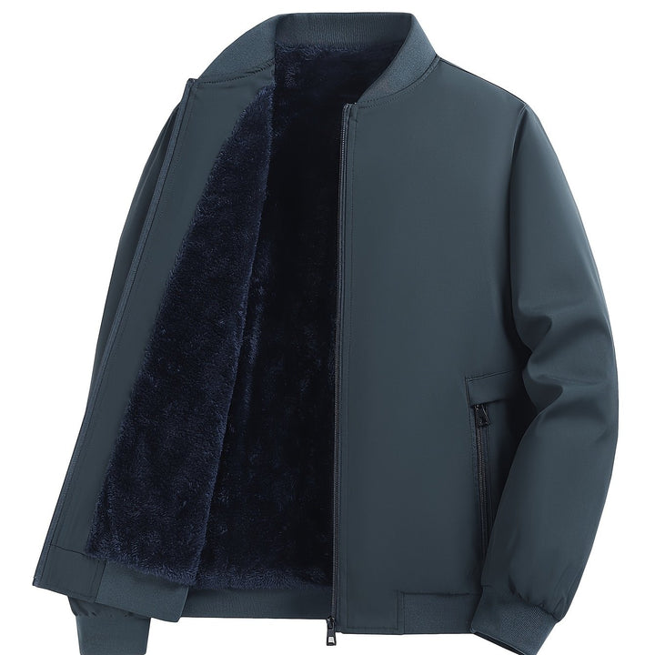 Men's Casual Jacket | Bomber Jacket with Fleece Lining | Regular Fit | For Cooler Days