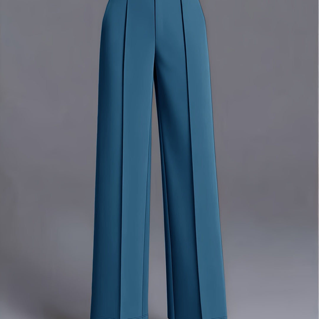 Women's High-Waisted Pants with Wide Legs | Tailored Fit