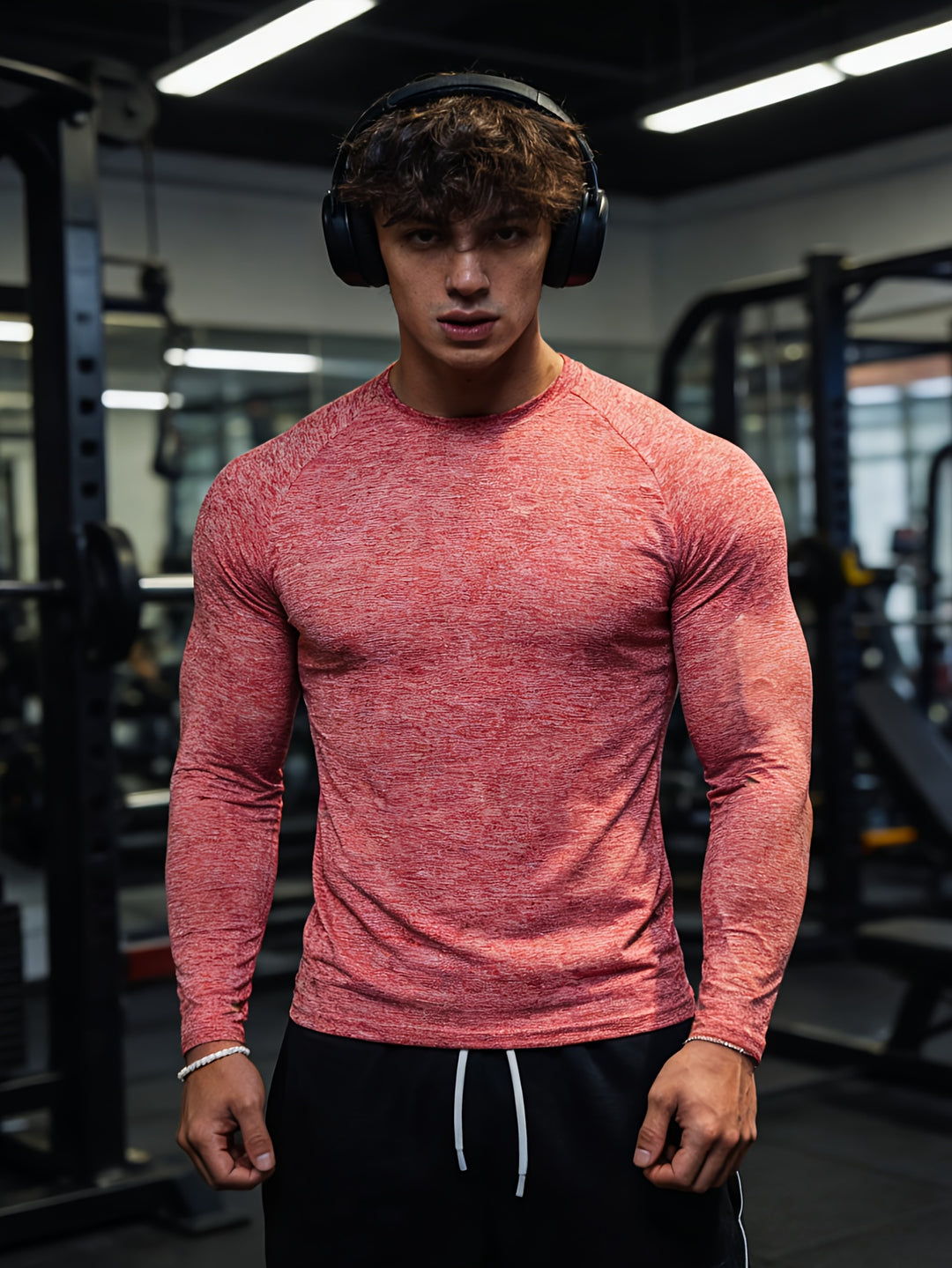 Men's Long Sleeve Compression Shirt Fitted | Gym Outfit