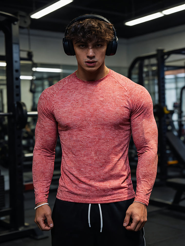 Men's Long Sleeve Compression Shirt Fitted | Gym Outfit