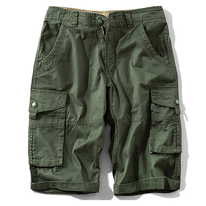 Męskie Szorty Użytkowe | Szorty Cargo Moro | Długość do Kolan | Codzienny Styl Outdoor
