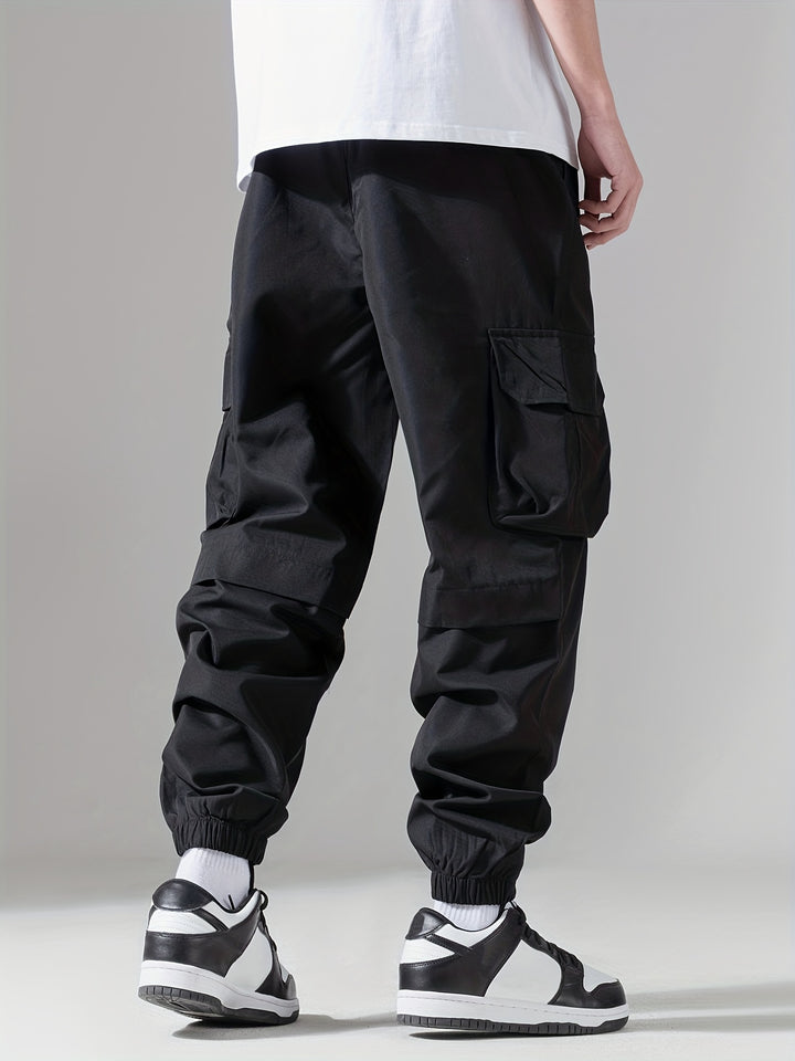 Męskie Spodnie Cargo | Joggery Regular Fit | Wielofunkcyjne Kieszenie | Casualowy Styl Streetwear