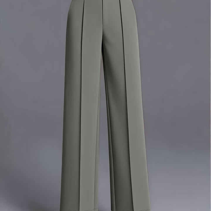 Women's High-Waisted Pants with Wide Legs | Tailored Fit