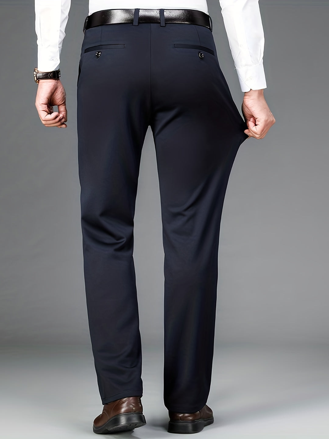 Men's Pants | Regular Fit Pants | Straight Leg | Smart Casual Style for the Office