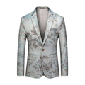 Mikołaj | Men's gray single-breasted casual blazer