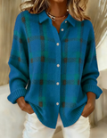 Maria | Button-up plaid cardigan