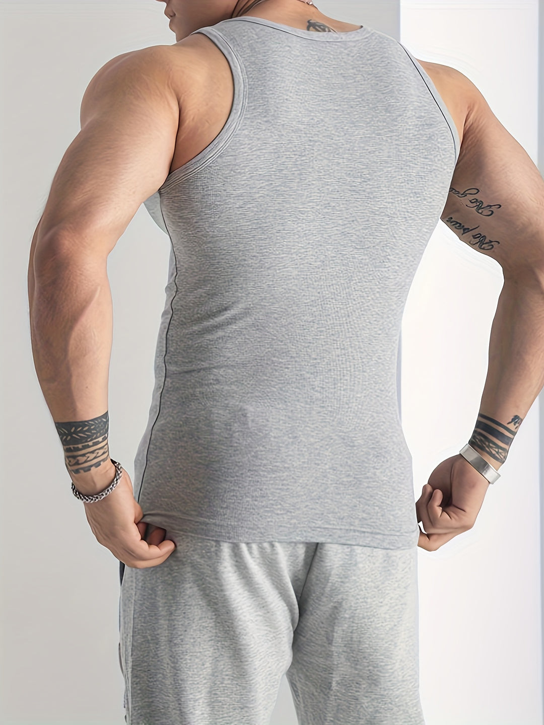 Men's Sports Tank Top | Fitted Sleeveless Shirt | Streamlined Design | Active Everyday Style