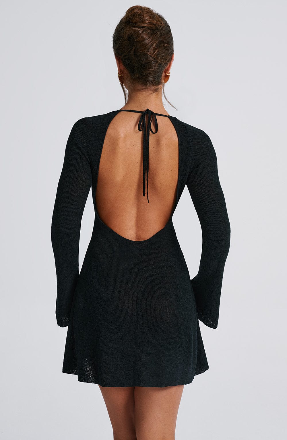 Women's Party Dress | Mini Dress with Long Sleeves | Flared Cuffs | Evening Out Style