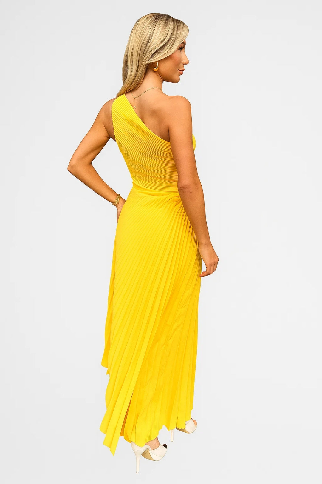Women's Evening Dress | Maxi One-Shoulder Dress | Side Slit | Glamour for Formal Occasions