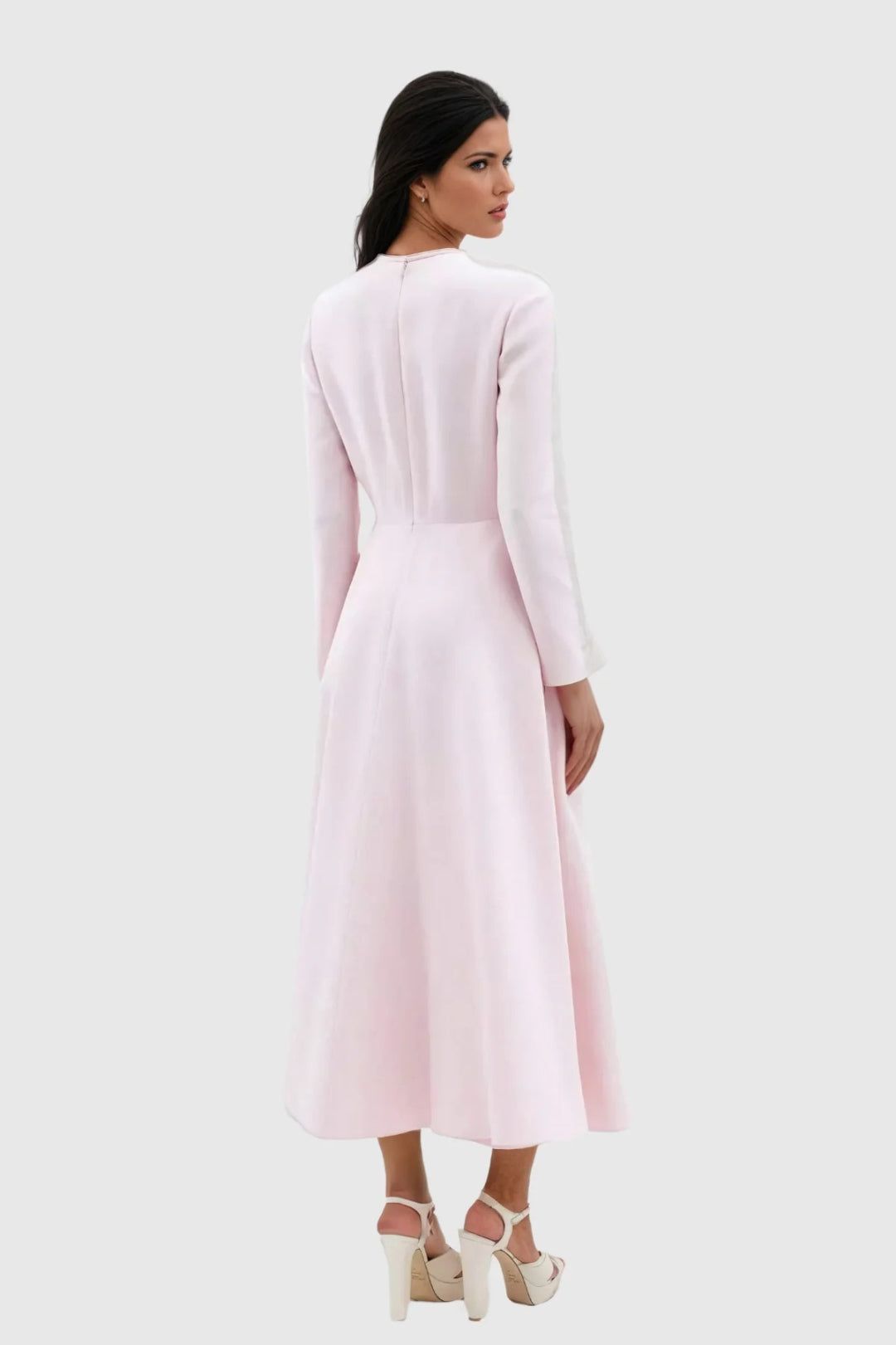 Women's Elegant Dress | Flowing Maxi Dress with Bows | Regular Fit | Timeless Feminine Style