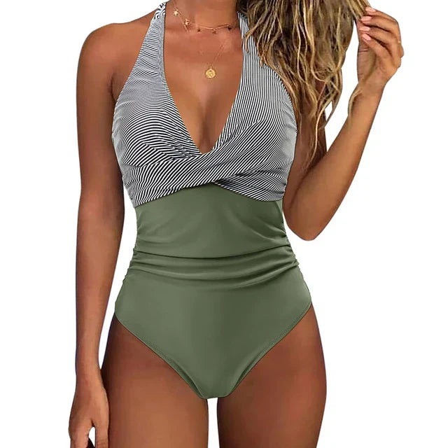 Dominika | Women's Halterneck Push Up Swimsuit