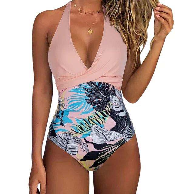 Dominika | Women's Halterneck Push Up Swimsuit