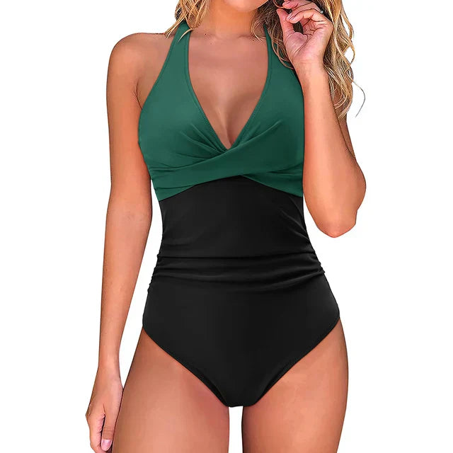 Dominika | Women's Halterneck Push Up Swimsuit