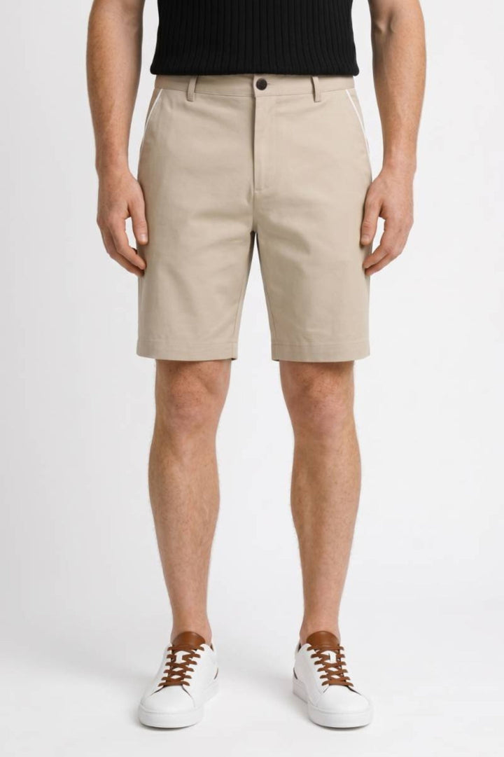 Men's Chino Shorts Button Closure Side Pockets Regular Fit | Casual