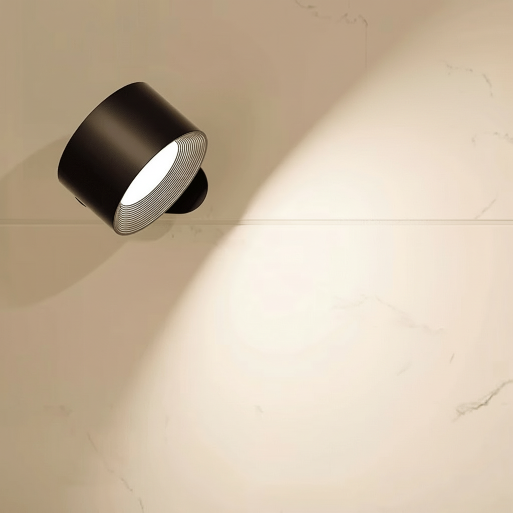 Bezprzewodowa, ładowalna lampa ścienna – lampa ścienna LED w stylu nordyckim do sypialni, korytarzy i kącików do czytania 3