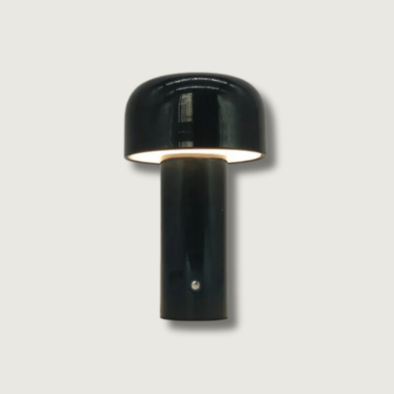 Bezprzewodowa lampka stołowa w kształcie grzybka z baterią USB – Kompaktowa lampka nocna LED do sypialni i biurka 0