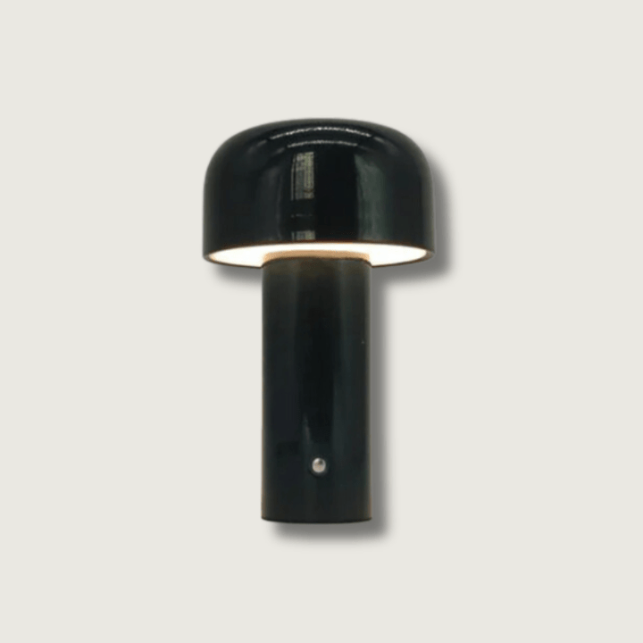 Bezprzewodowa lampka stołowa w kształcie grzybka z baterią USB – Kompaktowa lampka nocna LED do sypialni i biurka 0
