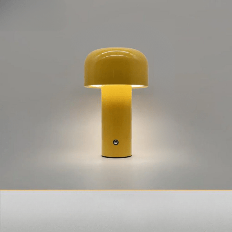 Bezprzewodowa lampka stołowa w kształcie grzybka z baterią USB – Kompaktowa lampka nocna LED do sypialni i biurka 8