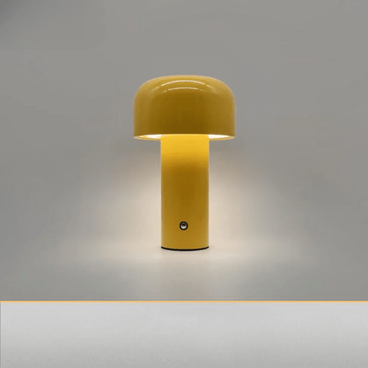 Bezprzewodowa lampka stołowa w kształcie grzybka z baterią USB – Kompaktowa lampka nocna LED do sypialni i biurka 8