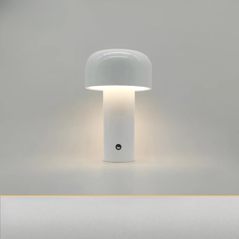 Bezprzewodowa lampka stołowa w kształcie grzybka z baterią USB – Kompaktowa lampka nocna LED do sypialni i biurka 9