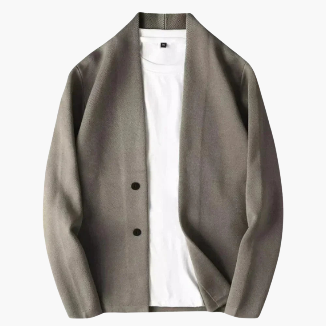 Męska Marynarka Casual | Zapięcie na Dwa Guziki i Kieszenie Boczne | Elegancki Styl na Co Dzień