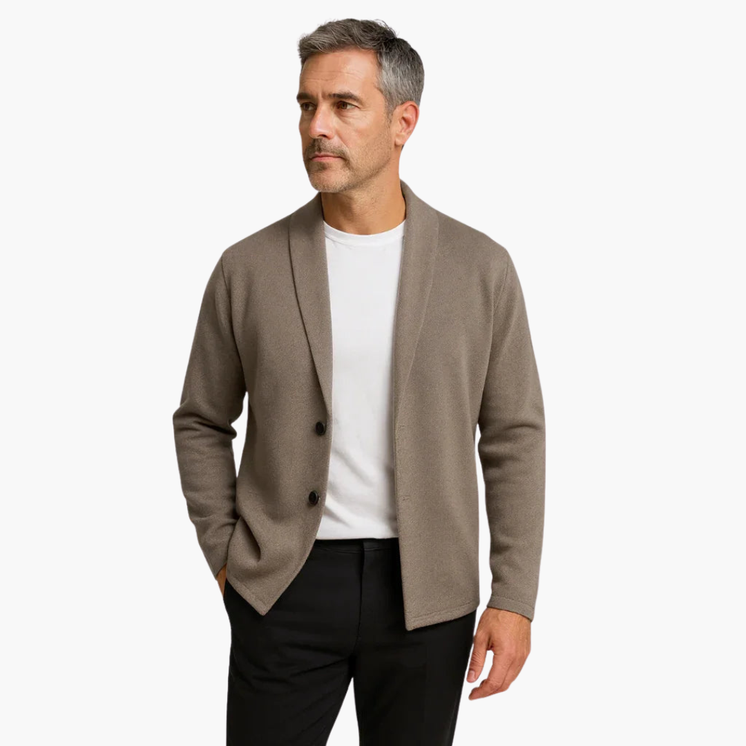Męska Marynarka Casual | Zapięcie na Dwa Guziki i Kieszenie Boczne | Elegancki Styl na Co Dzień