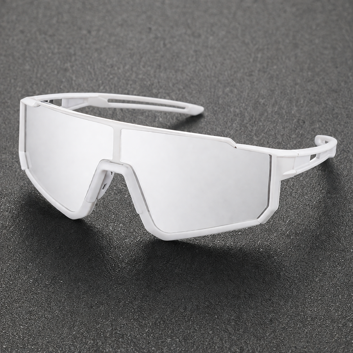 Men's One-Piece Mask-Style Sunglasses with Full Coverage Sport Frame Glasses