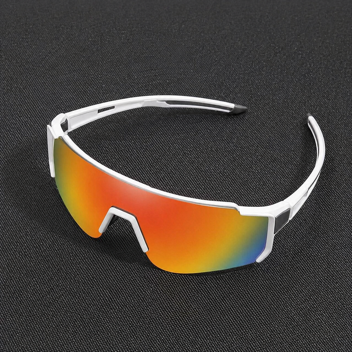 Men's One-Piece Mask-Style Sunglasses with Full Coverage Sport Frame Glasses