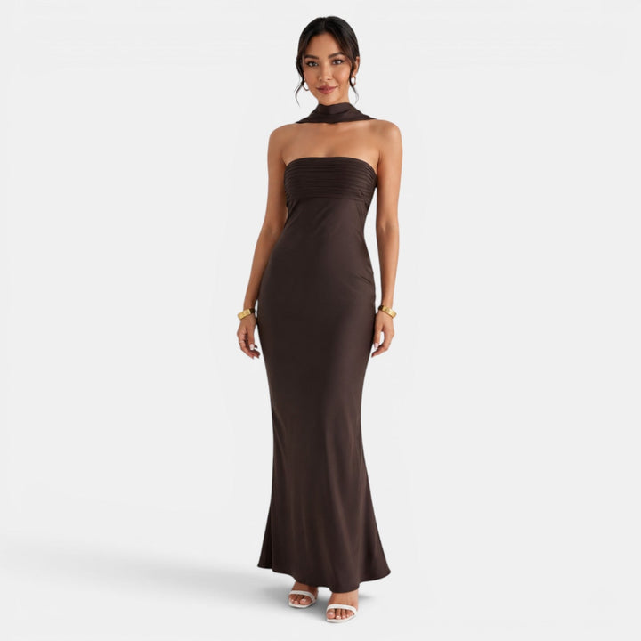 Emilia | Women's strapless maxi dress for special occasions
